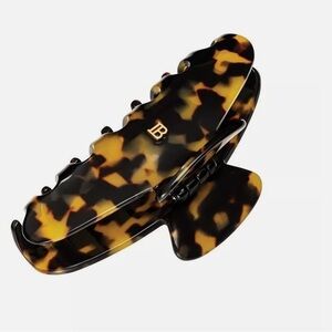 Balmain Paris Hair 18Kt Gold Plated Couture Pince a Cheveux Large Tortoise